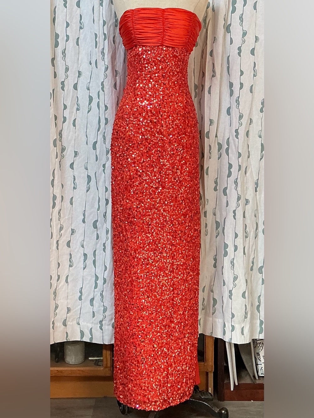 Camille La Vie Orange Formal Dress Size 2